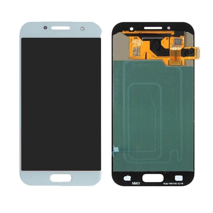 Γνήσια Οθόνη LCD με Μηχανισμό Αφής για Samsung Galaxy A3 2017 A320F GH97-19732C - Χρώμα: Ασημί