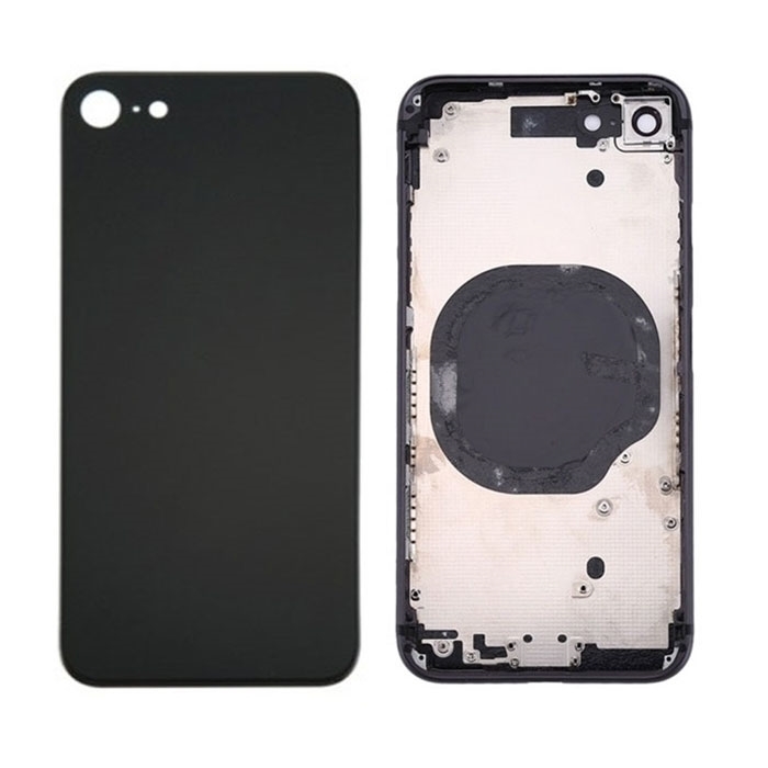 Πίσω Καπάκι και Μεσαίο Πλαίσιο Assembly (Housing) για Apple iPhone 8 - Χρώμα: Μαύρο