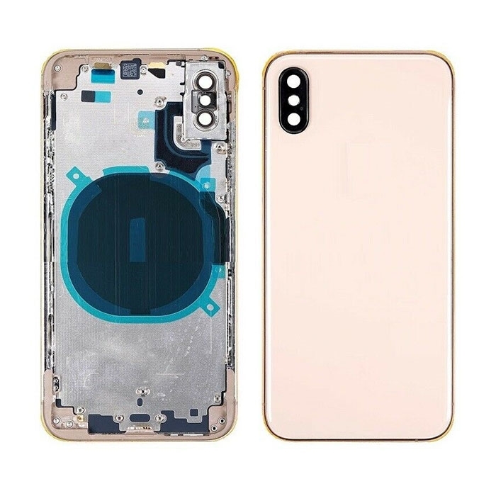 Πίσω Καπάκι με Πλαίσιο (HOUSING) για iPhone XS - Χρώμα: Χρυσό