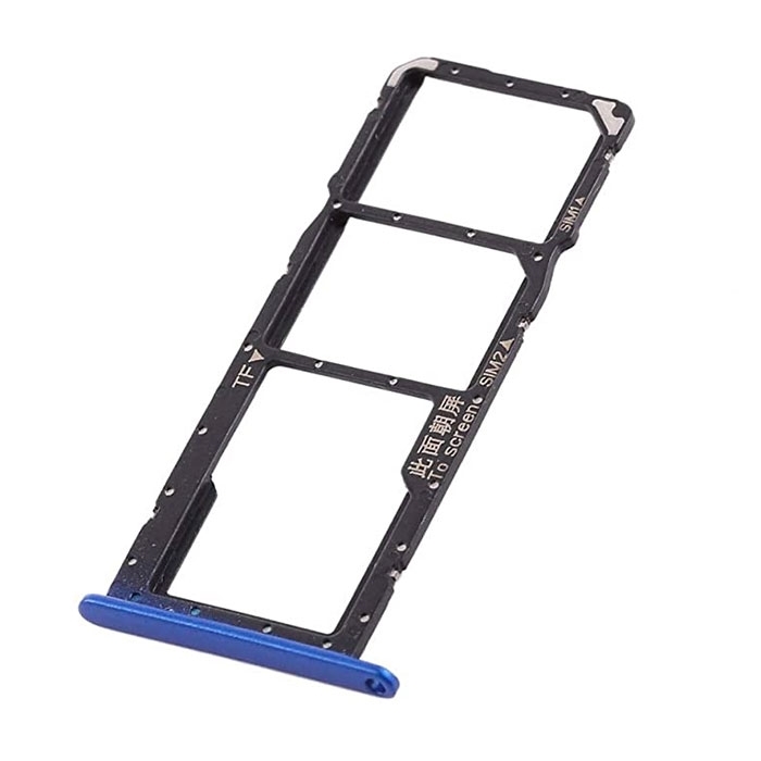 Υποδοχή Κάρτας Dual SIM και SD (SIM Tray) για Huawei Honor 8X / 8X MAX - Χρώμα: Μπλε