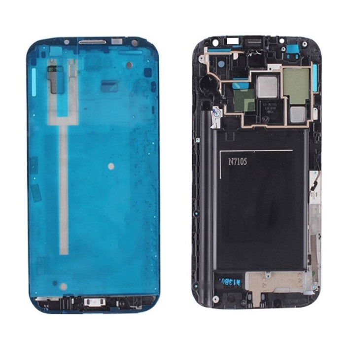Μπροστινό Πλαίσιο Οθόνης Front LCD Frame για Samsung Galaxy Note 2 N7100 - Χρώμα: Μαύρο