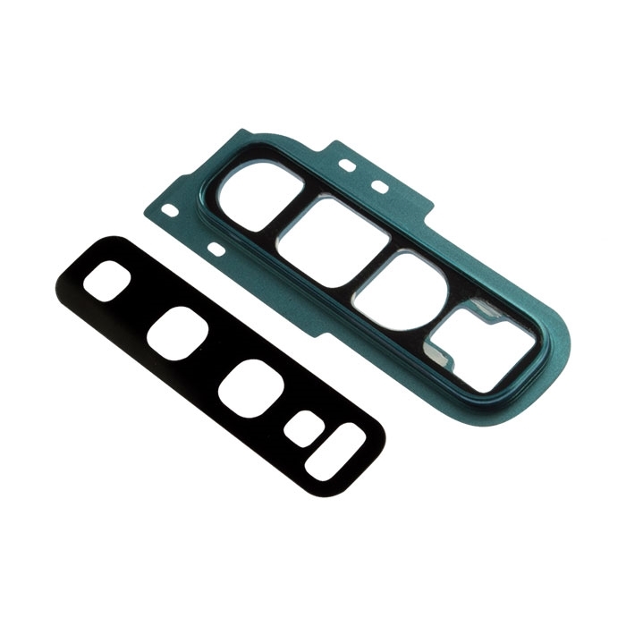 Τζαμάκι κάμερας (Camera Lens) με Πλαίσιο για Samsung Galaxy S10 G973 / S10 Plus G975 - Χρώμα: Πράσινο
