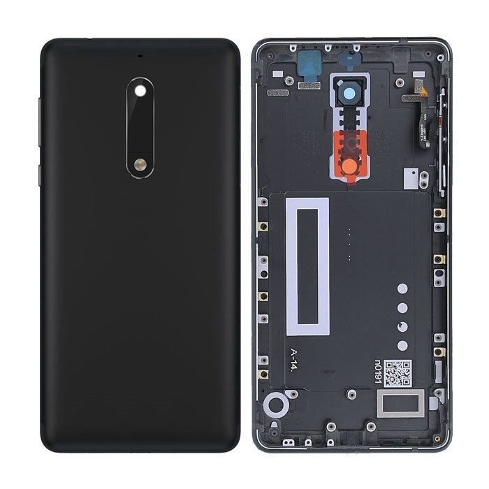 Πίσω Καπάκι για Nokia 5 - Χρώμα: Μαύρο
