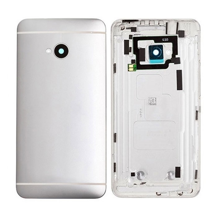 Πίσω Καπάκι για HTC M7 - Χρώμα: Ασημί
