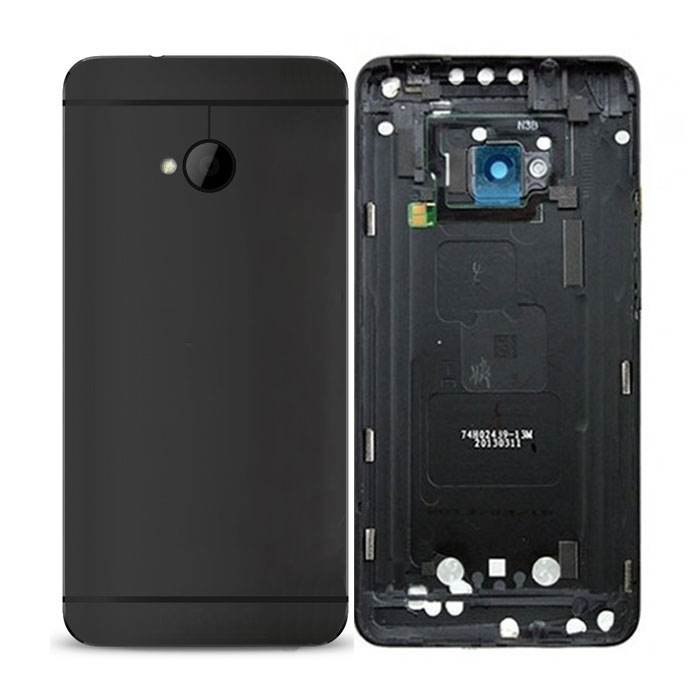 Πίσω Καπάκι για HTC M7 - Χρώμα: Μαύρο