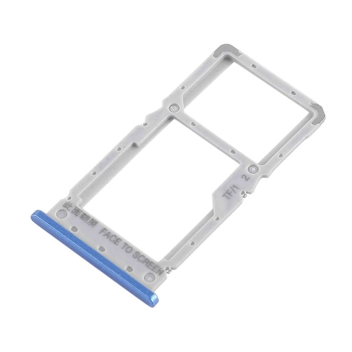 Υποδοχή κάρτας Dual SIM και SD Tray για Xiaomi Redmi Note 6 / 6 Pro - Χρώμα: Μπλε