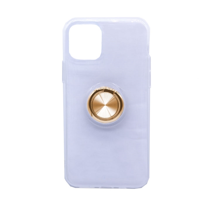 Θήκη Πλάτης Σιλικόνης με Finger Ring για Xiaomi Mi Note 10 - Χρώμα: Χρυσό