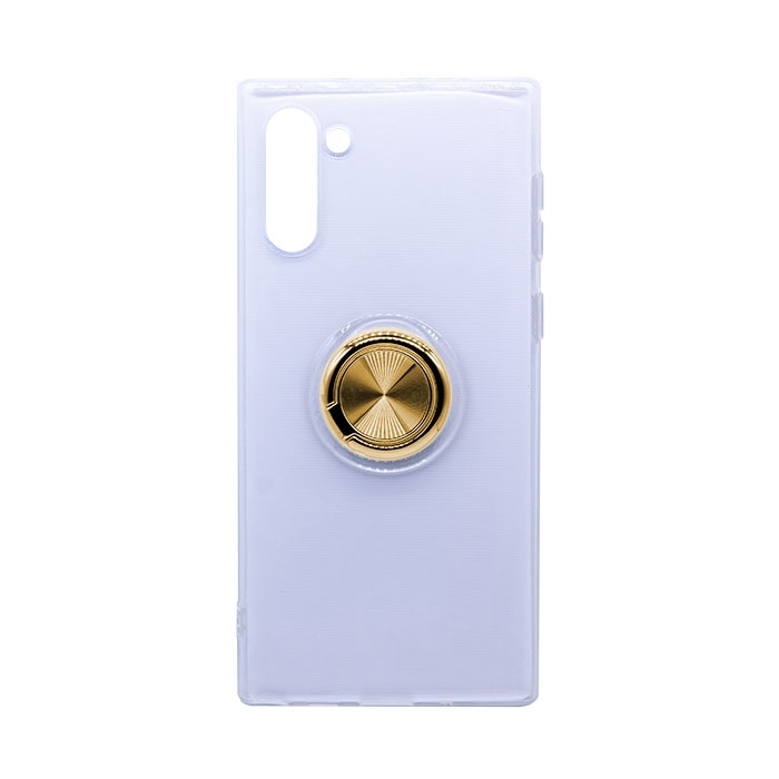 Θήκη Πλάτης Σιλικόνης με Finger Ring για Samsung N970 Galaxy Note 10 - Χρώμα: Χρυσό