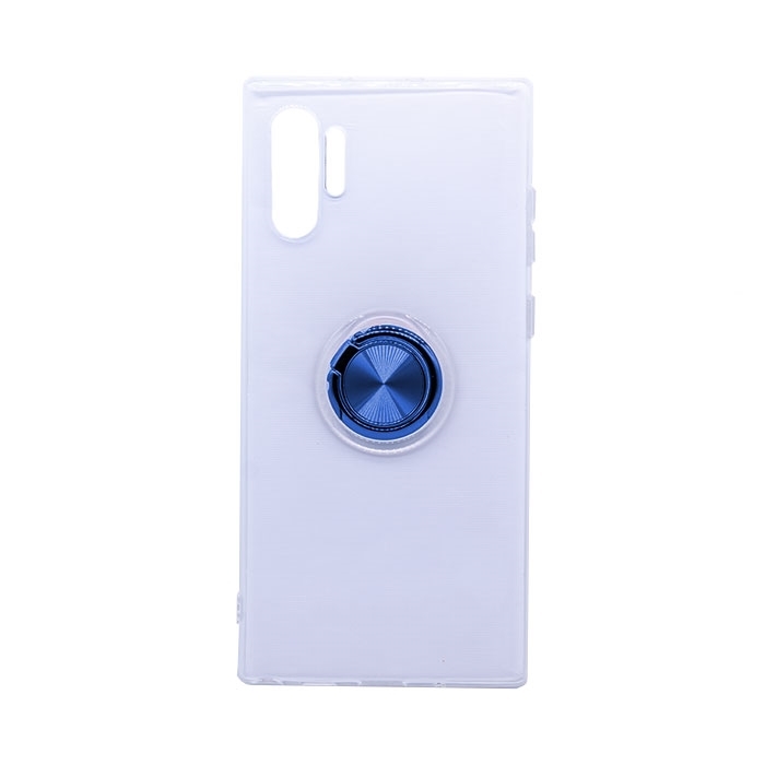 Θήκη Πλάτης Σιλικόνης με Finger Ring για Samsung N975 Galaxy Note 10 Plus - Χρώμα: Μπλε