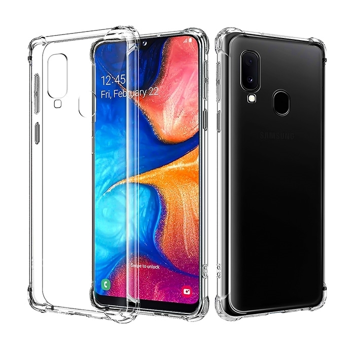 Θήκη Πλάτης Σιλικόνης Anti Shock 1.5mm για Samsung A202F Galaxy A20e - Χρώμα: Διάφανο