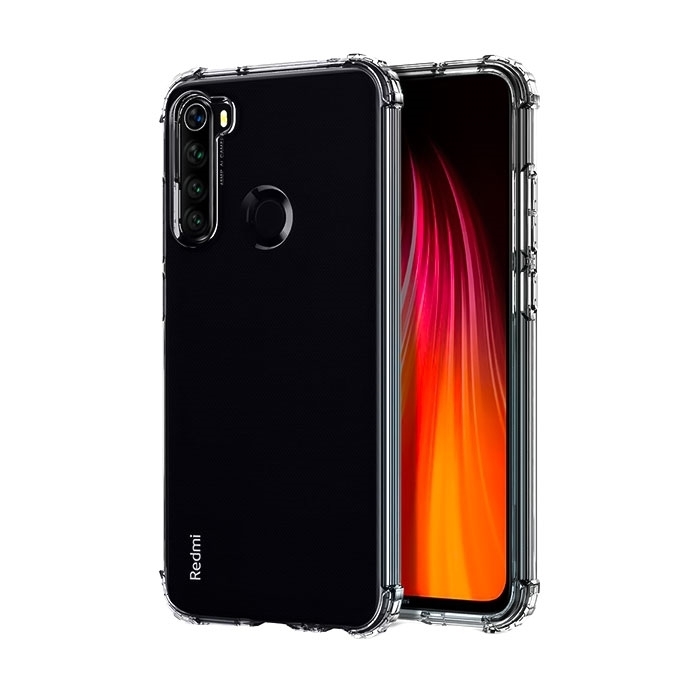 Θήκη Πλάτης Σιλικόνης Anti Shock 1.5mm για Xiaomi Redmi Note 8 - Χρώμα: Διάφανο