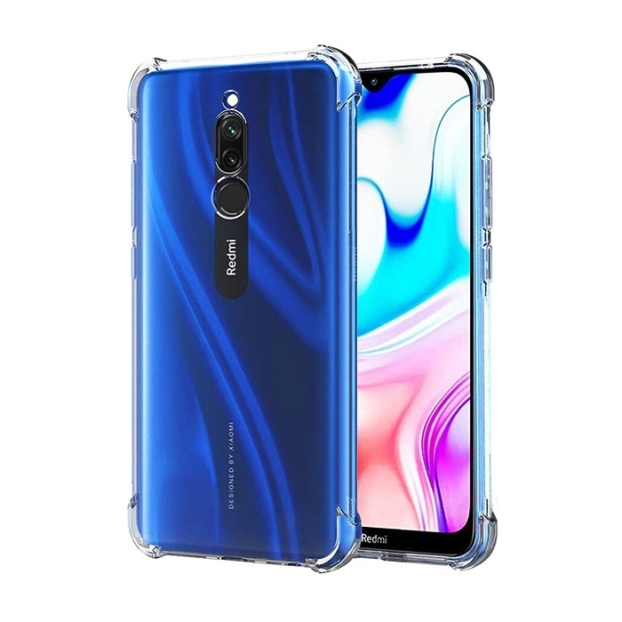 Θήκη Πλάτης Σιλικόνης Anti Shock 1.5mm για Xiaomi Redmi 8 - Χρώμα: Διάφανο