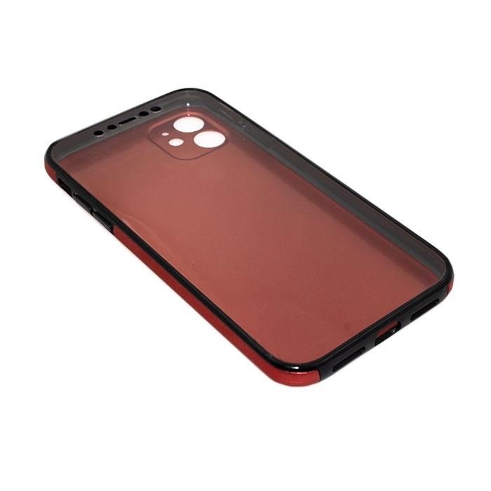 Θήκη 360 Full protective για iPhone 11 - Χρώμα: Κόκκινο