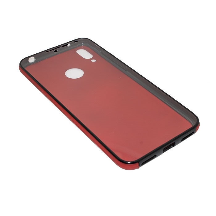 Θήκη 360 Full protective για Huawei Y7 2019- Χρώμα: Κόκκινο