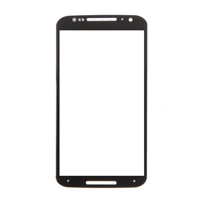 Τζαμάκι Oθόνης / Lens για Motorola Moto X2 - Χρώμα: Μαύρο