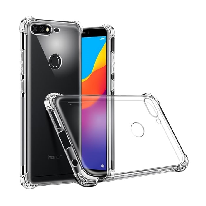 Θήκη Πλάτης Σιλικόνης Anti Shock 1.5mm για Huawei Y7 2018/Y7 Prime 2018/Honor 7C - Χρώμα: Διάφανο
