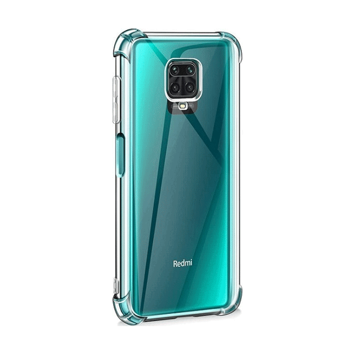 Θήκη Πλάτης Σιλικόνης Anti Shock 1.5mm για Xiaomi Redmi Note 9 Pro / 9S - Χρώμα: Διάφανο