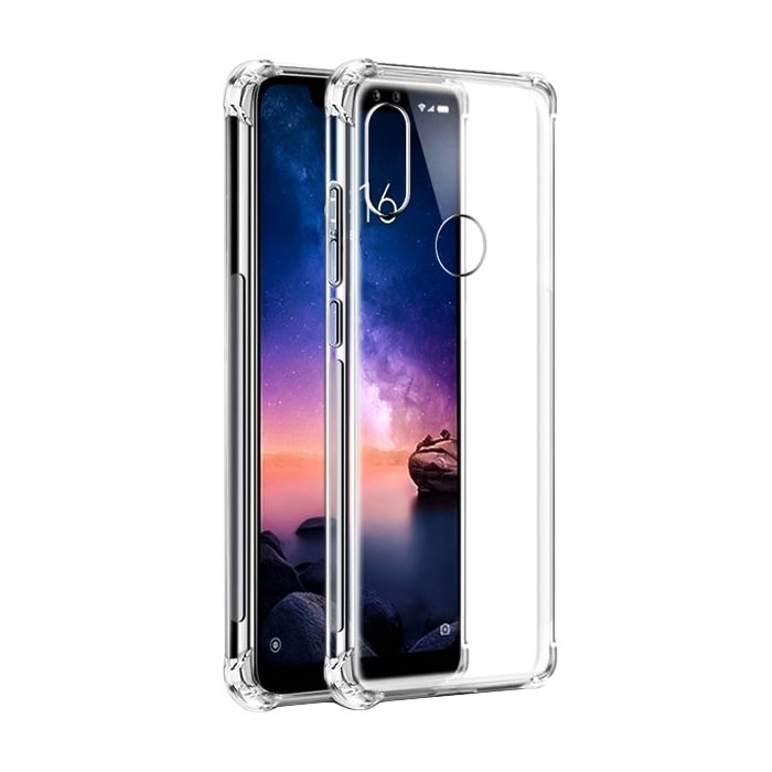 Θήκη Πλάτης Σιλικόνης Anti Shock 1.5mm για Xiaomi Redmi Note 6/6 Pro - Χρώμα: Διάφανο