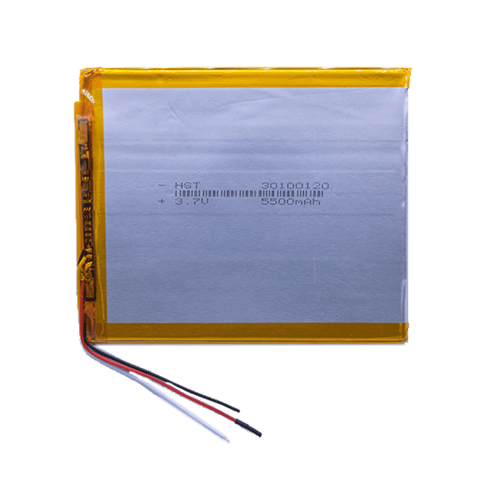 Μπαταρία Universal 12x10 cm με 3 Καλώδια - 5500 mAh