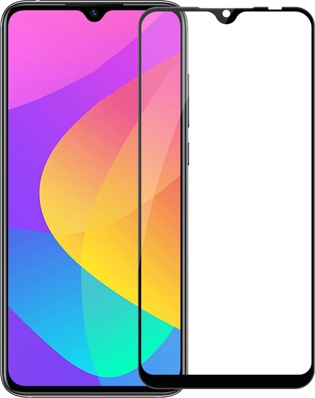 Προστασία Οθόνης Tempered Glass 9H/5D Full Glue Full Cover 0.3mm για Xiaomi Mi A3 - Χρώμα: Μαύρο