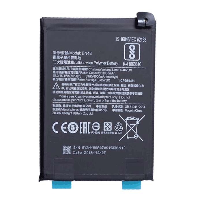 Μπαταρία Συμβατή με Xiaomi BN48 για Note 6 Pro - 4000 mAh