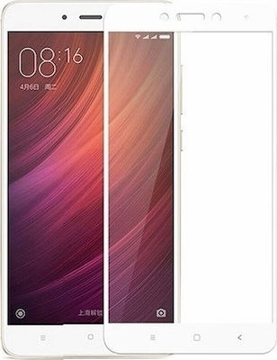 Προστασία Οθόνης Tempered Glass 5D Full Cover Full Glue 0.3mm για Xiaomi Redmi 4A - Χρώμα: Λευκό