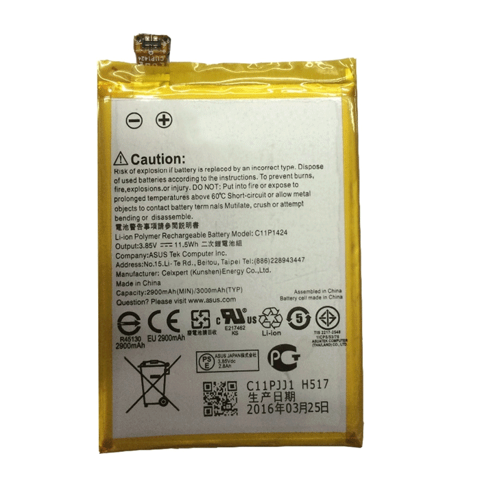 Μπαταρία Συμβατή με Asus C11P1424 για Zenfone 2/ZE551ML 3000 mAh, Li-ion