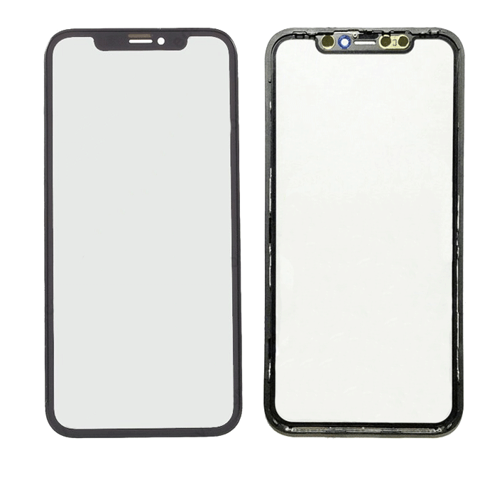 Τζαμάκι οθόνης Lens με OCA και Πλαίσιο για iPhone 11- Χρώμα: Μαύρο