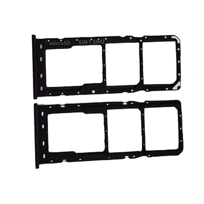 Υποδοχή Κάρτας Dual SIM και SD (SIM Tray) για Samsung Galaxy A10 A105F / A10s A107F - Χρώμα: Μαύρο