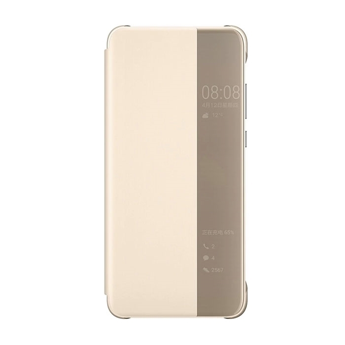 Θήκη Smart View Flip Cover για Xiaomi Redmi Note 8 Pro - Χρώμα: Χρυσό