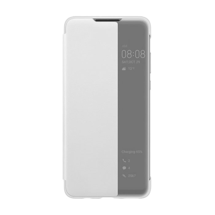 Θήκη Smart View Flip Cover για Xiaomi Redmi Note 8 Pro - Χρώμα: Ασημί