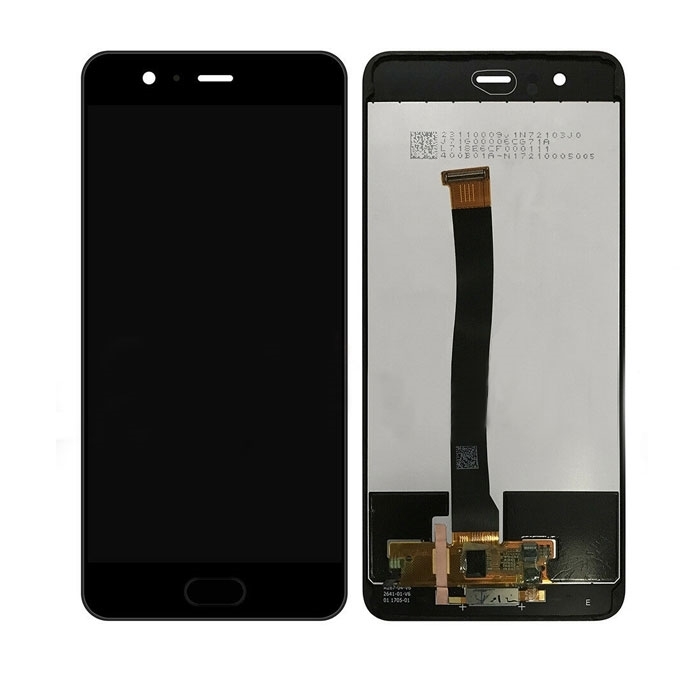 OEM Οθόνη LCD με Μηχανισμό Αφής και Καλωδιοταινία Κεντρικού Κουμπιού για Huawei P10 Plus - Χρώμα: Μαύρο