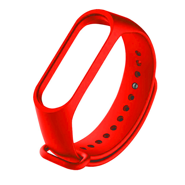 Λουράκι Σιλικόνης για Xiaomi (Mi Band 3/Mi Smart Band 4) - Xρώμα: Κόκκινο