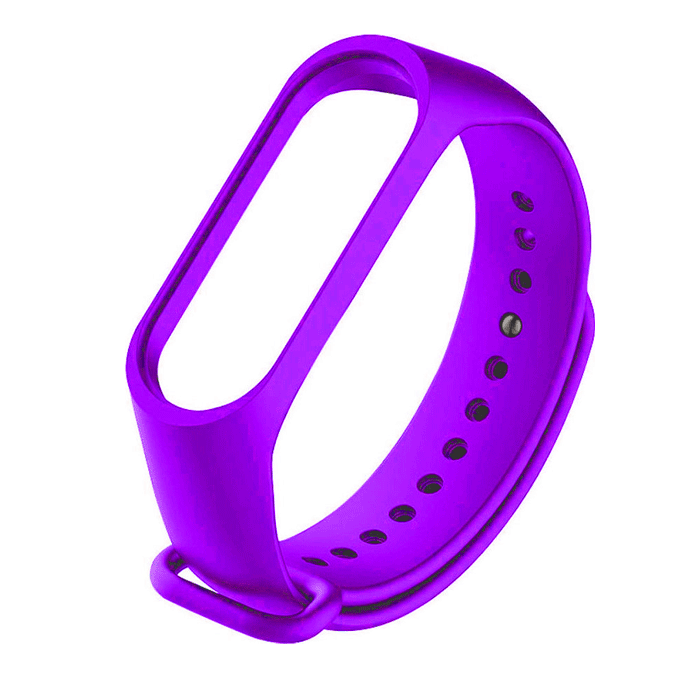 Λουράκι Σιλικόνης για Xiaomi (Mi Band 3/Mi Smart Band 4) - Xρώμα: Μωβ