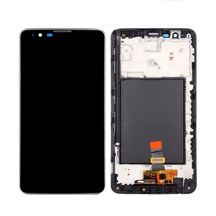 Οθόνη LCD με Μηχανισμό Αφής και Πλαίσιο για LG Stylo 2 Stylus 2 LS775 K520 K540 K520DY - Χρώμα: Λευκό