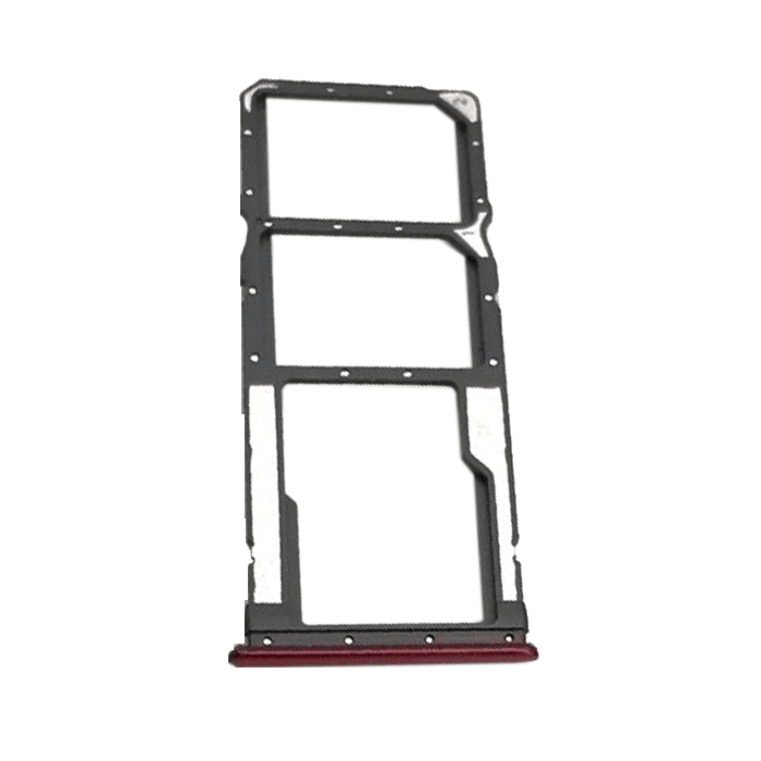 Υποδοχή Κάρτας Dual SIM και SD (SIM Tray) για Xiaomi Redmi 7 / 7A - Χρώμα: Κόκκινο
