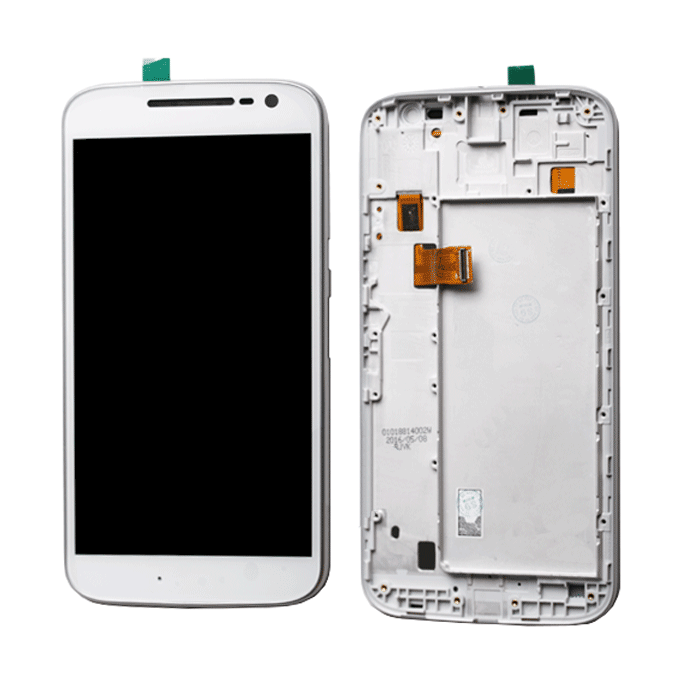 Οθόνη LCD με Μηχανισμό Αφής και Πλαίσιο για Motorola Moto G4 XT1622 - Χρώμα: Λευκό