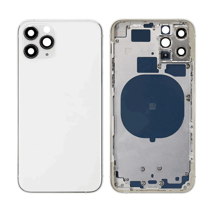 Πίσω Καπάκι με Πλαίσιο (HOUSING) για iPhone 11 Pro - Χρώμα: Λευκό