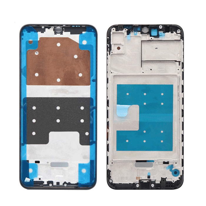 Μπροστινό Πλαίσιο Οθόνης LCD Front Frame για Huawei Y6 2019 - Χρώμα: Μαύρο