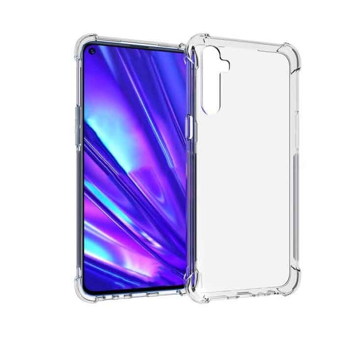Θήκη Πλάτης Σιλικόνης Anti Shock 1.5mm για Realme 6 - Χρώμα: Διάφανο