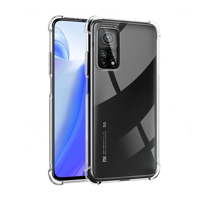 Θήκη Πλάτης Σιλικόνης Anti Shock 1.5mm για Xiaomi Mi 10 T Pro - Χρώμα: Διάφανο