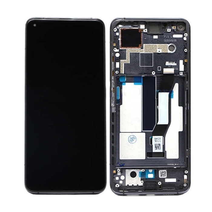 Γνήσια Οθόνη LCD με Μηχανισμό Αφής και Πλαίσιο για Xiaomi Mi 10T / 10T Pro 5600030J3S00 (Service Pack) - Χρώμα: Μαύρο