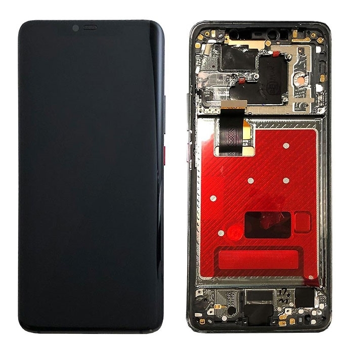 OLED Full HD Οθόνη LCD με Μηχανισμό Αφής και Πλαίσιο για Huawei Mate 20 Pro - Χρώμα: Μαύρο