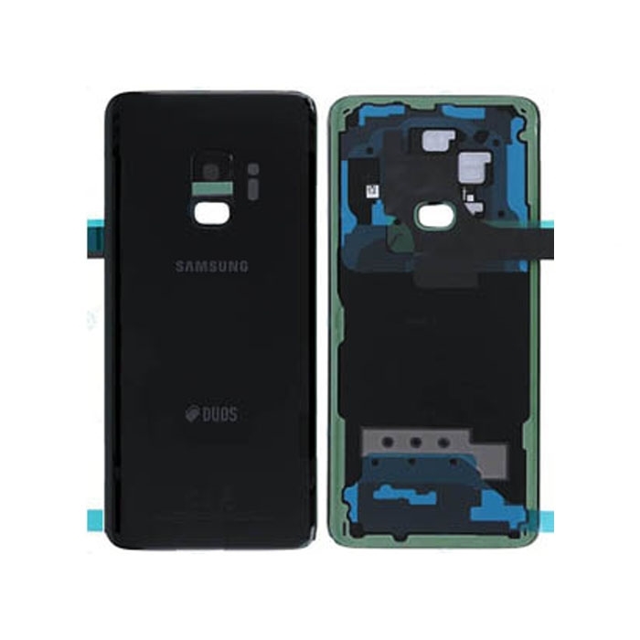 Γνήσιο Πίσω Καπάκι με Τζαμάκι Κάμερας για Samsung Galaxy S9 G960F Duos GH82-15875A - Χρώμα: Μαύρο