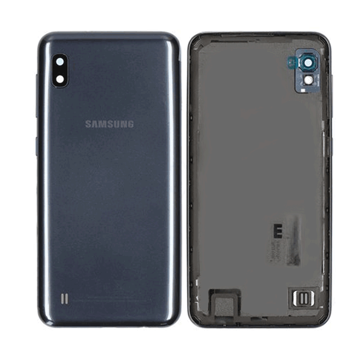 Γνήσιο Πίσω Καπάκι με Τζαμάκι Κάμερας για Samsung Galaxy A10 A105F GH82-20232A - Χρώμα: Μαύρο