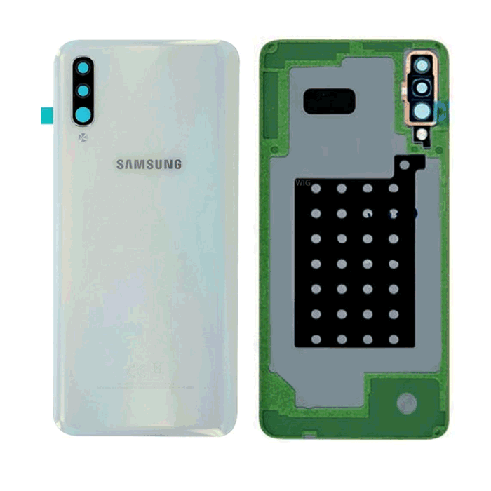 Γνήσιο Πίσω Καπάκι με Τζαμάκι Κάμερας για Samsung Galaxy A70 A705F GH82-19467B - Χρώμα: Λευκό