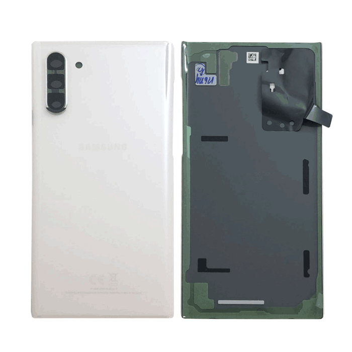 Γνήσιο Πίσω Καπάκι με Τζαμάκι Κάμερας για Samsung Galaxy Note 10 N970F GH82-20528B - Χρώμα: Aura White