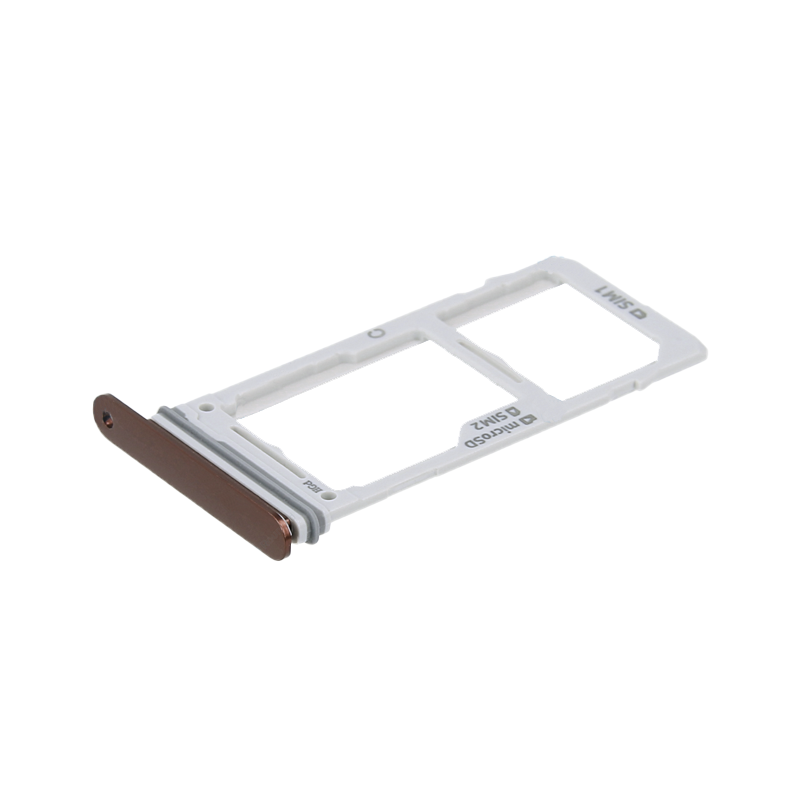 Γνήσια Υποδοχή Κάρτας Dual SIM και SD (SIM Tray Card Holder) για Samsung Galaxy Note 9 N960F GH98-42940D - Χρώμα: Καφε