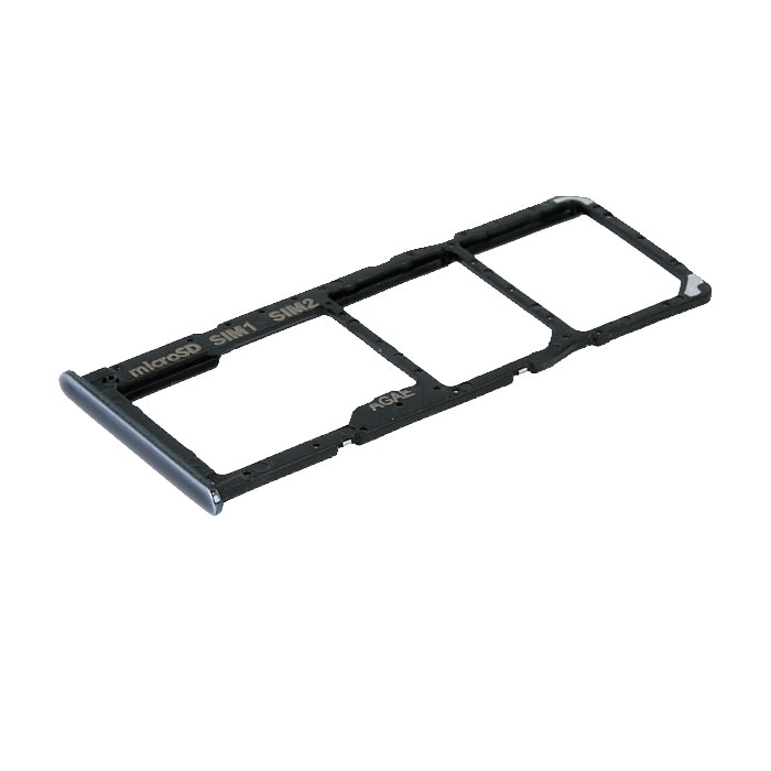 Γνήσια Υποδοχή Κάρτας Dual SIM και SD (SIM Tray Card Holder) για Samsung Galaxy A71 A715F GH98-44757Α - Χρώμα: Μαυρό