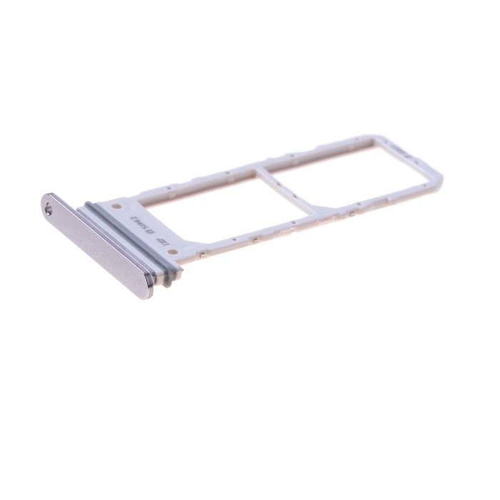 Γνήσια Υποδοχή Κάρτας Dual SIM και SD (SIM Tray Card Holder) για Samsung Galaxy Note 10 N970F GH98-44525C - Χρώμα: Ασημί